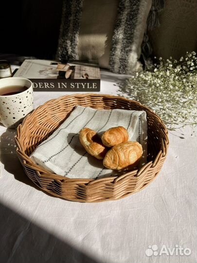 Поднос плетеный / подставка/ ручная работа