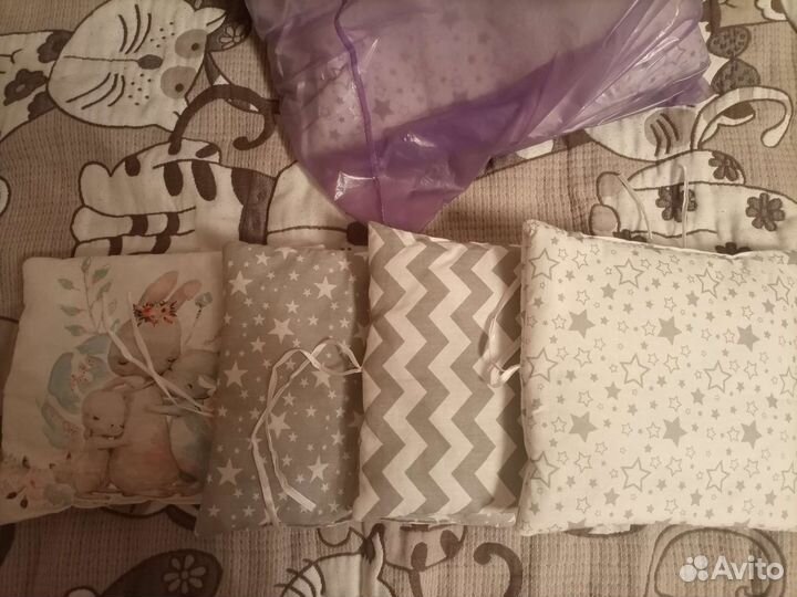 Бортики подушки в детскую кроватку