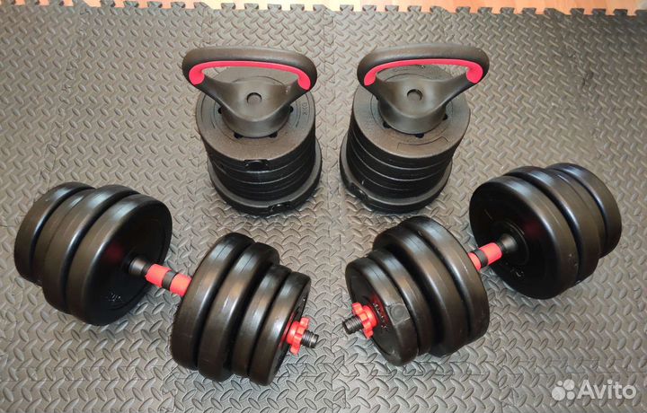 Набор гантели + гири 52 кг