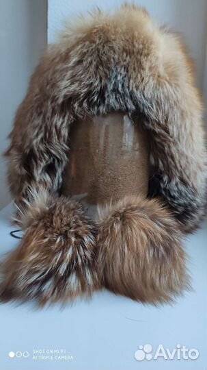 Шапка из меха лисы