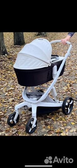 Коляска babylux 2 в 1 с автотормозом