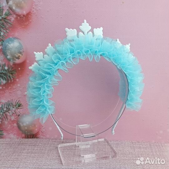 Новогодний ободок Снежинка, малая