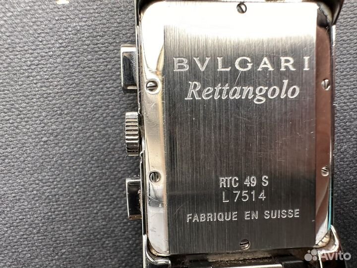 Часы Bvlgari chronograph Rettangolo RTC 49s