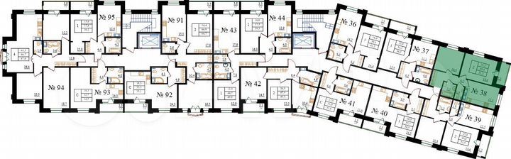 2-к. квартира, 51,5 м², 5/8 эт.