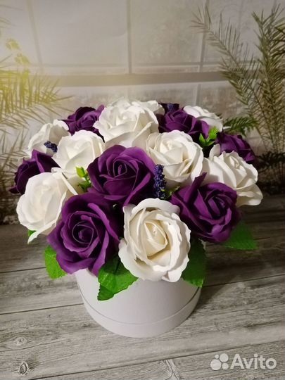 Букет из мыльных роз