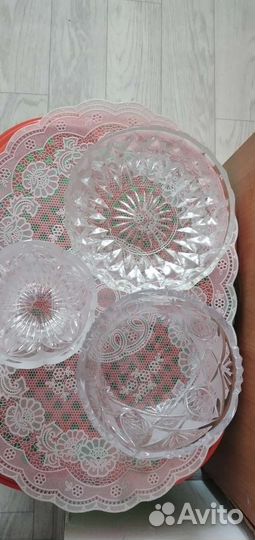 Ваза хрустальная разная бу