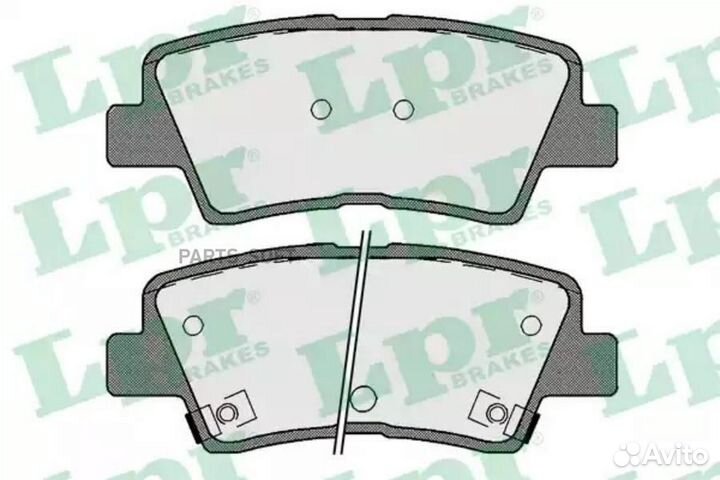 LPR 05P1710 Колодки тормозные дисковые 05P1710