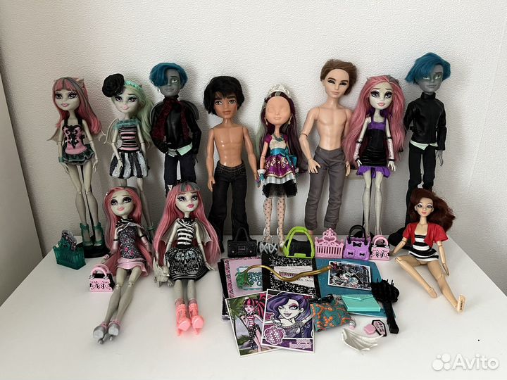 Куклы monster high, ever after high, bratz
