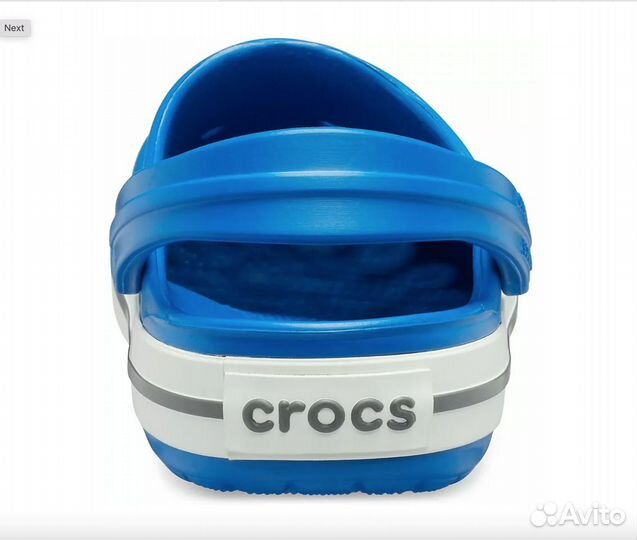 Сабо кроксы Crocs синие, M10/EUR43-44