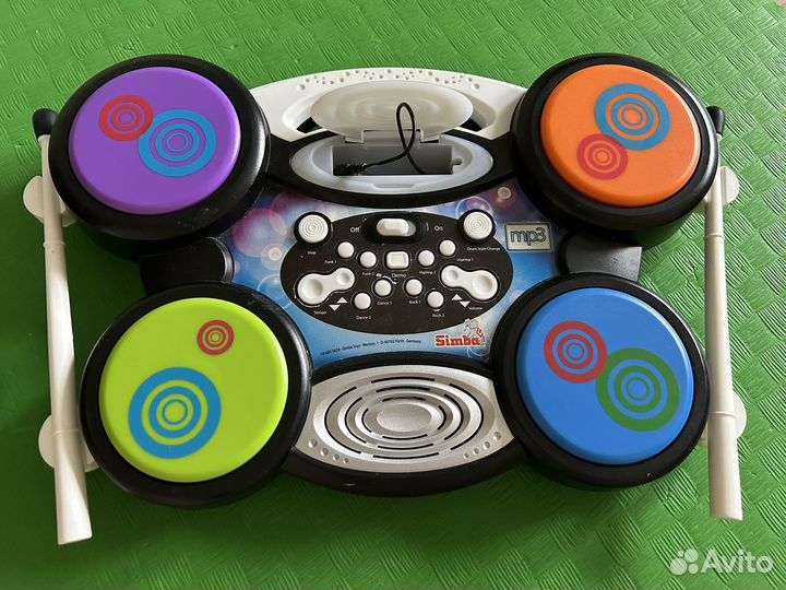 Барабанная установка детская с подключением mp3