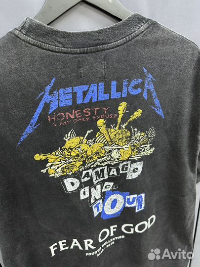 Футболка Fear of god Metallica (оверсайз)