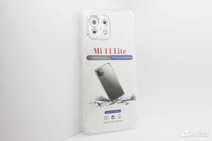 Прозрачный чехол на на Xiaomi Mi 11 Lite
