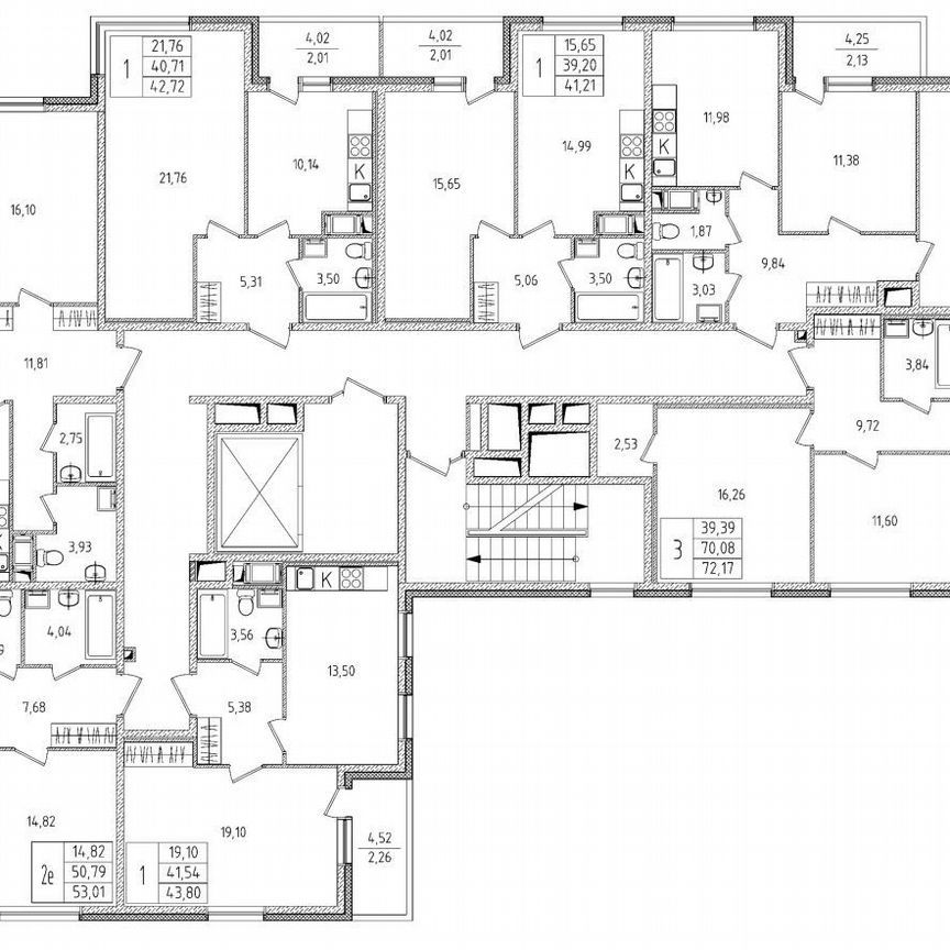 2-к. квартира, 55,2 м², 2/8 эт.