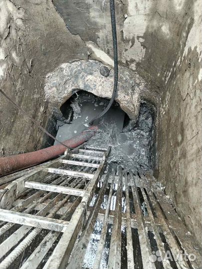 Прочистка канализации, устранение засора, промывка