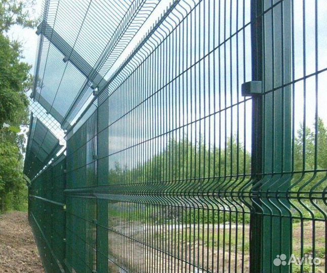 3Д забор и ворота откатные