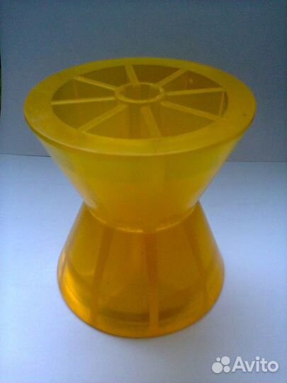 Ролик носовой прицепа L95 D87/54/13 мм PVC жёлт