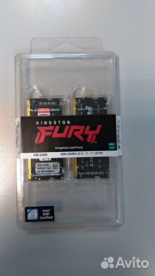 Оперативная память DDR4 2x8Gb 2666 KF426S15IBK2/16