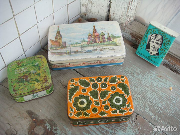 Банки Жестяные Москва Кремль Красная Площадь СССР