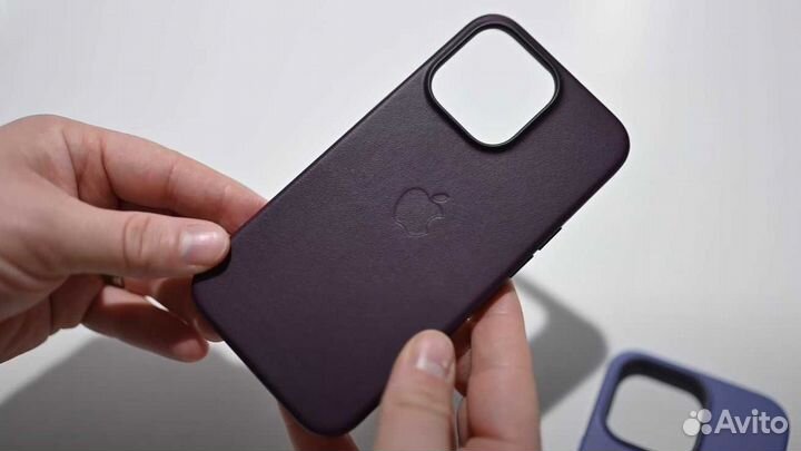 Чехол Apple iPhone 14 Leather MagSafe Ink