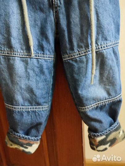 Джинсы утепленные 92