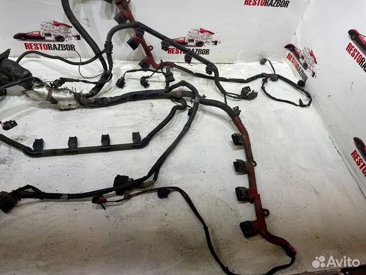 Проводка двс передняя Audi A8 седан BFM 2006
