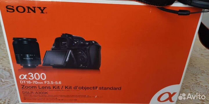 Зеркальный фотоаппарат sony dslr-A300K