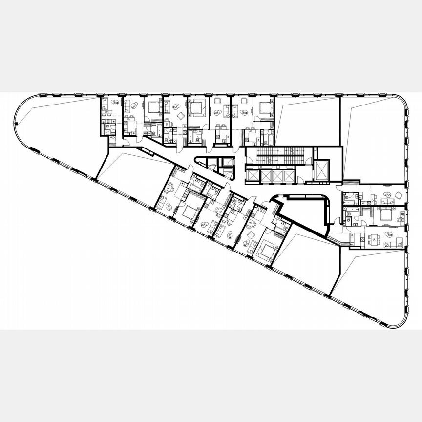 1-к. квартира, 42,9 м², 18/19 эт.