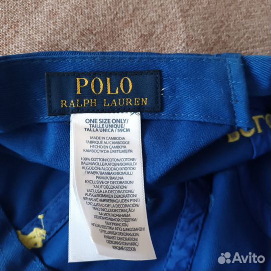 Кепка polo ralph lauren синяя