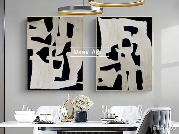 Картины интерьерные абстракции на холсте
