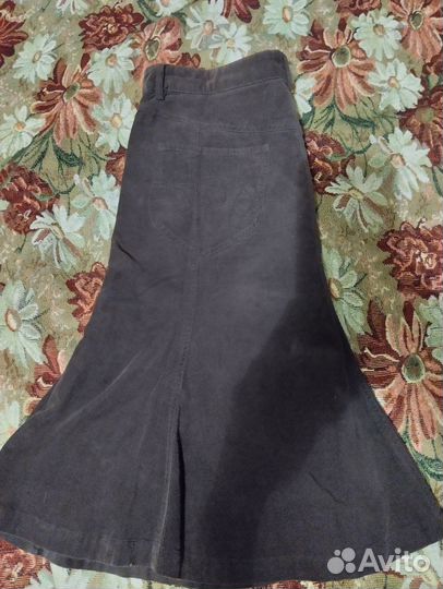 Юбка вельветовая