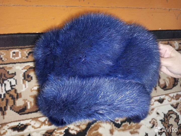 Шапка женская норковая бу