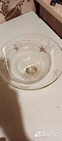 Ваза для фруктов на ножке СССР