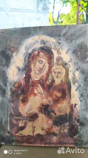 Икона Божьей матери под реставрацию