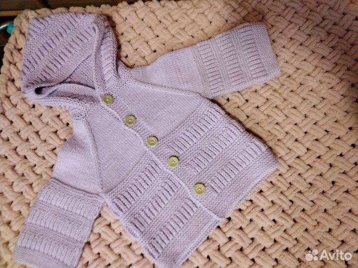 Костюм вязаный 74-80 для девочки