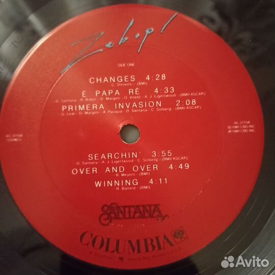 Виниловая пластинка Santana - Zebop