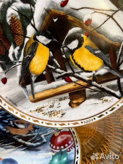 Настенная тарелка птицы