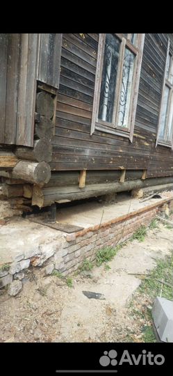 Ремонт фундамента и подъем дома