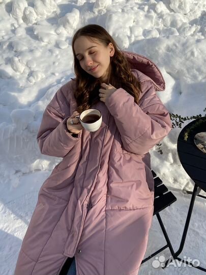 Пуховик розовый Fiksson / Private Sun