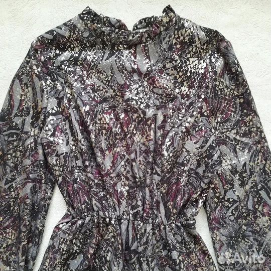 Блестящее платье новое 46,48