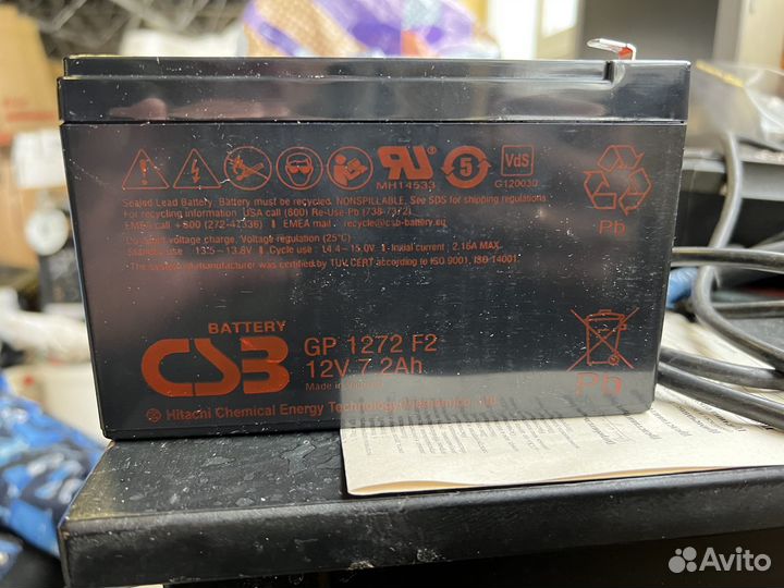 Аккумуляторная батарея CSB GP 1272 F2