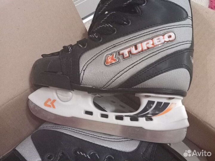 Коньки хоккейные детские раздвижные