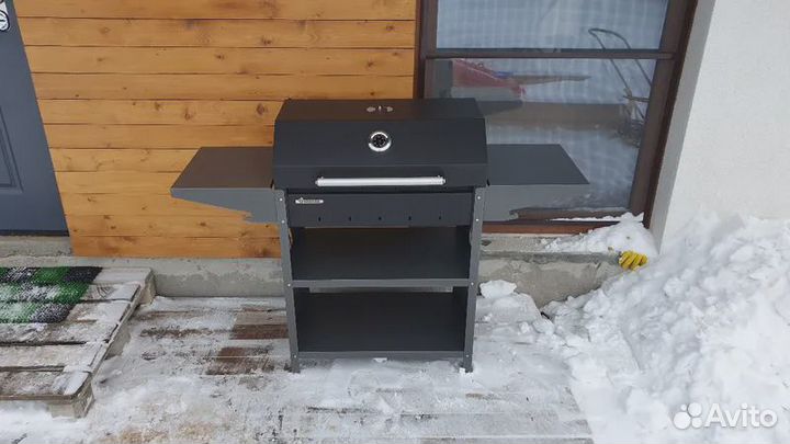 Гриль - мангал с крышкой, с термометром