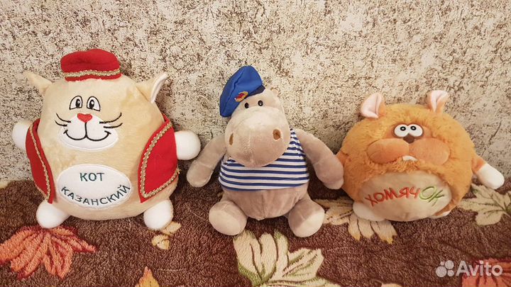Новые мягкие игрушки - Бегемот вдв и Кот Казанский