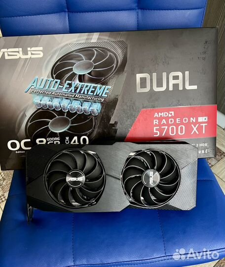 Видеокарта asus duo rx5700xt