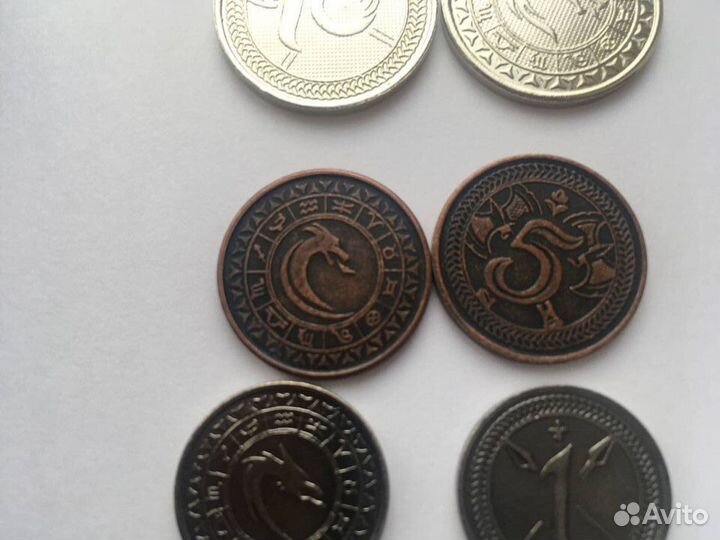 Металлические монеты для настольных игр