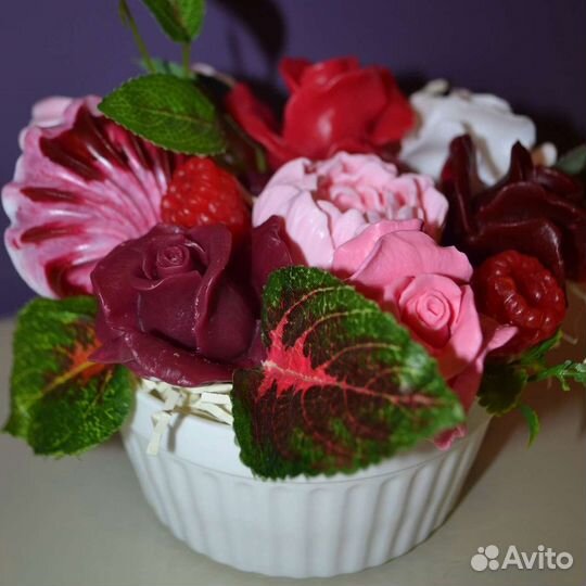 Букет цветов из мыла