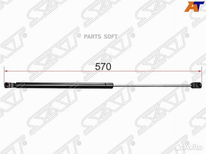 SAT ST-BP4K-62-620C Амортизатор крышки багажника m