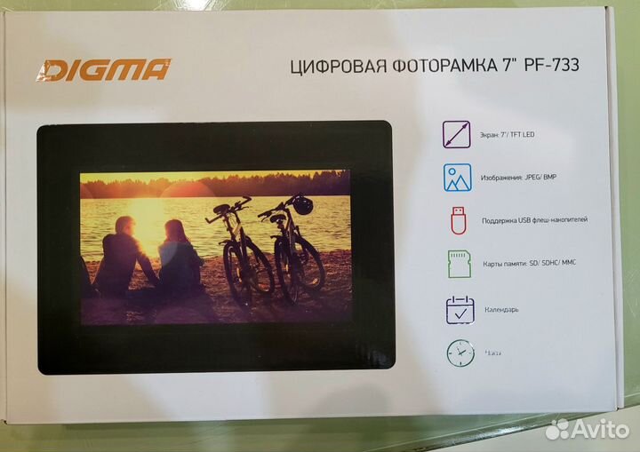 Цифровая фоторамка новая digma