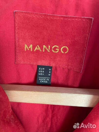 Кожаная куртка косуха mango