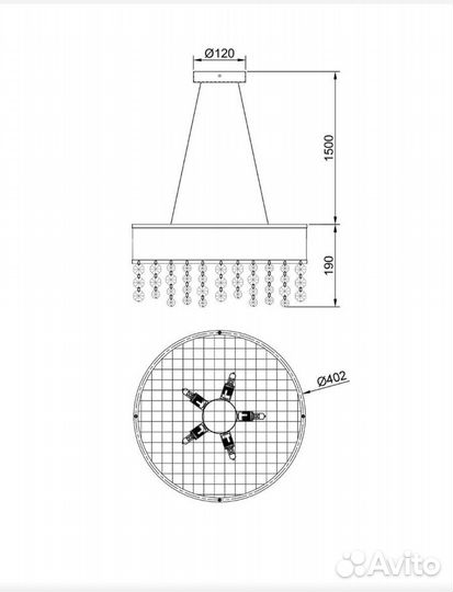Новая подвесная люстра Fabian Lucia Tucci